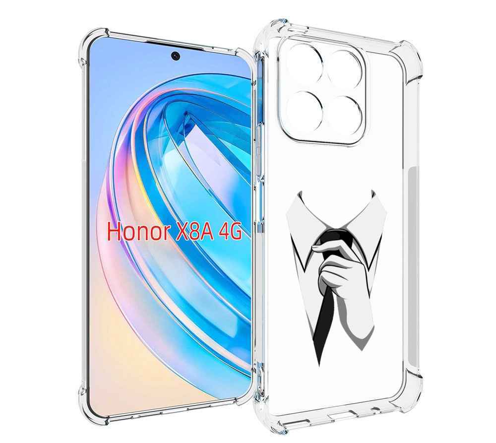 Чехол MyPads галстук для Honor X8a, Tocco 
Чехол MyPads галстук для Honor X8a, Tocco