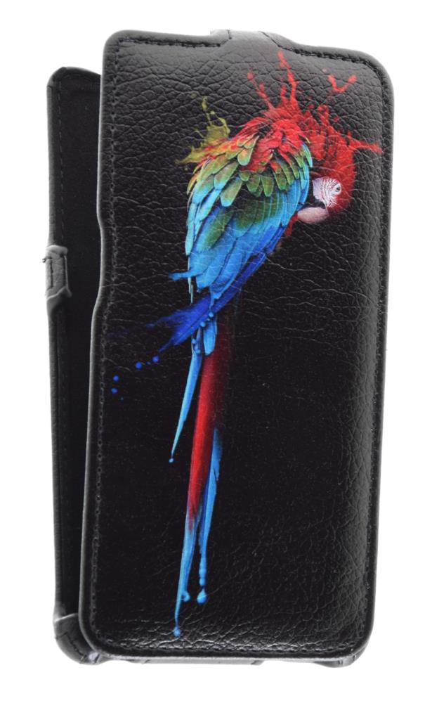 фото Кожаный чехол для sony xperia m4 aqua dual (e2333) armor case (черный) (дизайн 152) gsmin
