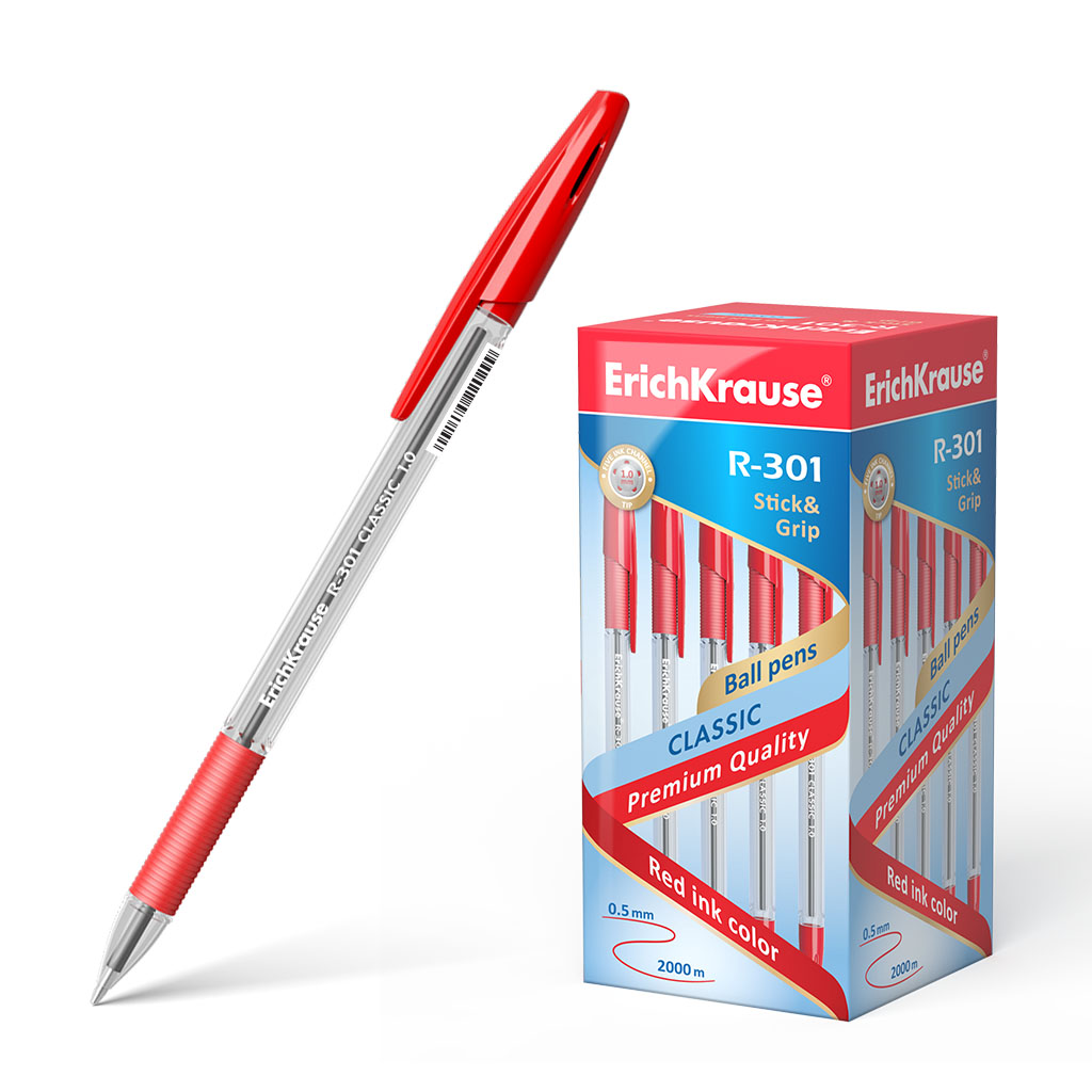 Набор ручек шариковых ErichKrause R-301 Classic Stick&Grip 43188, красные, 1 мм, 50 шт., R-301 Stick&Grip
Набор ручек шариковых ErichKrause R-301 Classic Stick&Grip 43188, красные, 1 мм, 50 шт., R-301 Stick&Grip