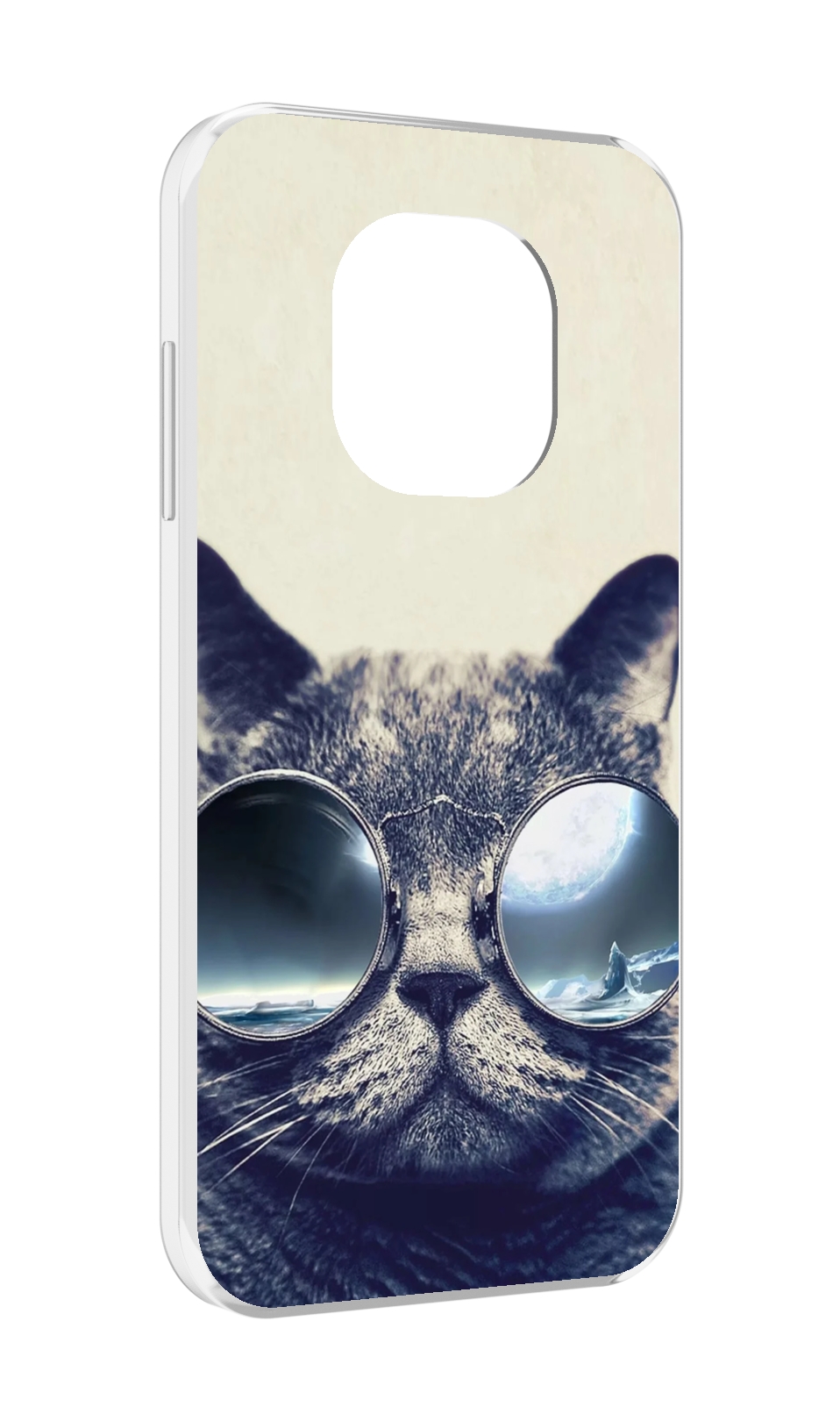 Чехол MyPads Кот-в-очках-2 для Blackview BL8800 / BL8800 Pro, Прозрачный, Tocco 
Чехол MyPads Кот-в-очках-2 для Blackview BL8800 / BL8800 Pro, Прозрачный, Tocco