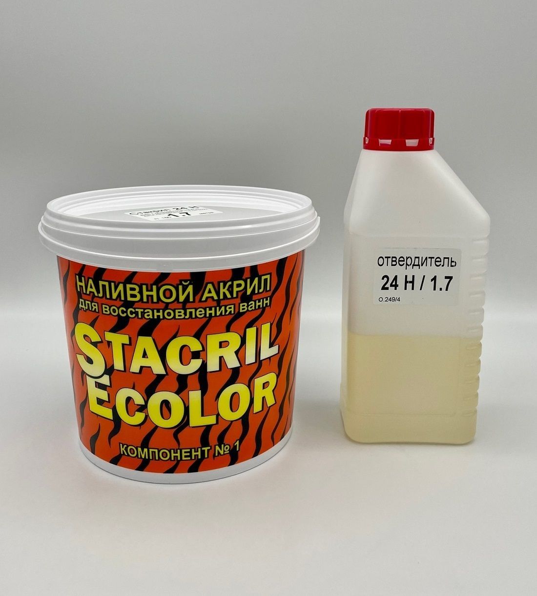 Жидкий акрил для ванн Stacril Ecolor 24 Н SE-3-60 (время высыхания 24 ч, для ванны 1,7 м), Ecolor 24 Н
Жидкий акрил для ванн Stacril Ecolor 24 Н SE-3-60 (время высыхания 24 ч, для ванны 1,7 м), Ecolor 24 Н