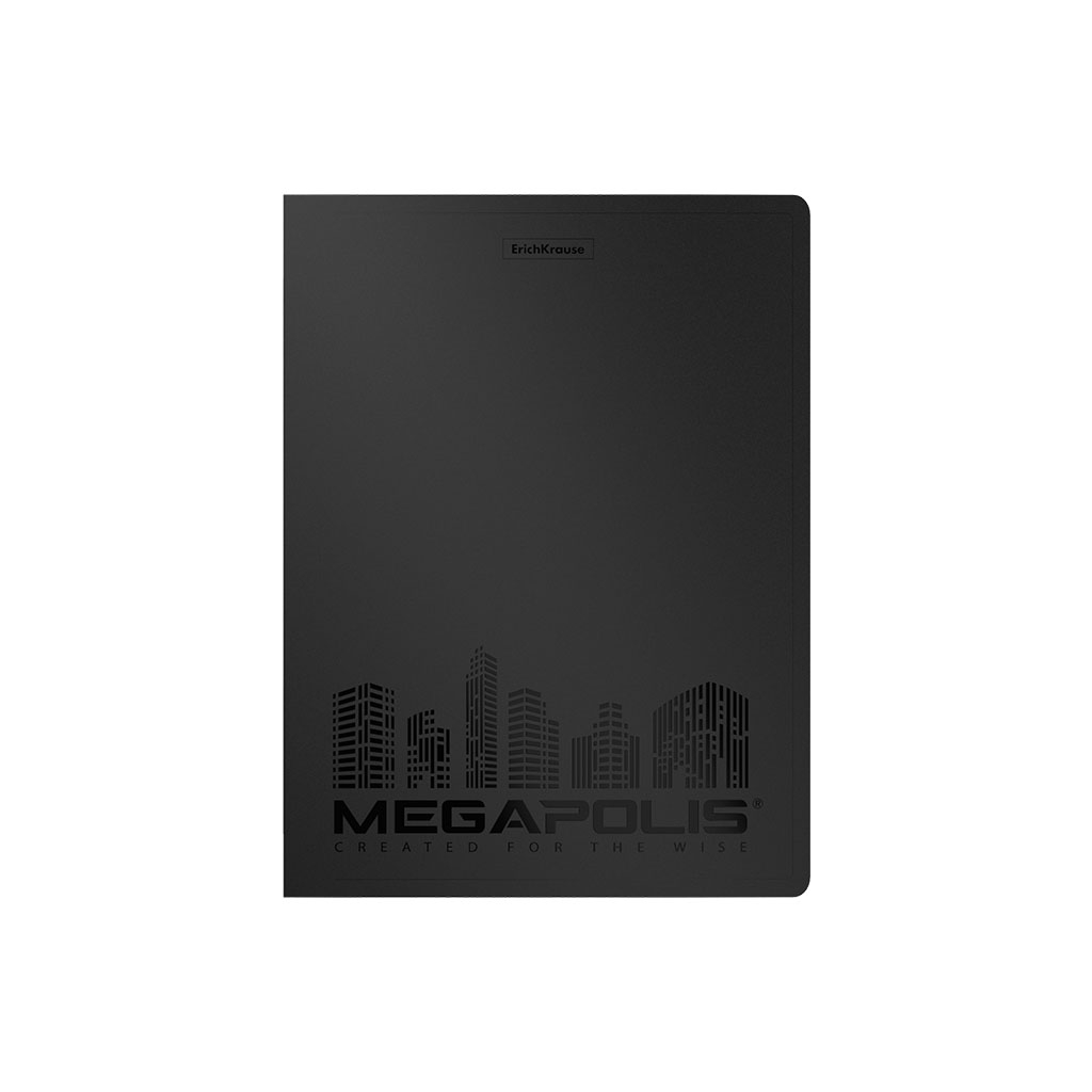 Папка файловая пластиковая ErichKrause MEGAPOLIS, c 40 карманами, A4, черный (в пакете по
Папка файловая пластиковая ErichKrause MEGAPOLIS, c 40 карманами, A4, черный (в пакете по
