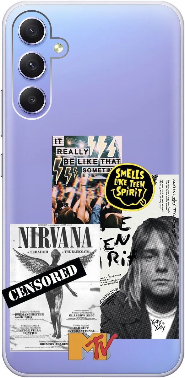 Силиконовый чехол на Samsung Galaxy A34 5G "Nirvana" прозрачный, Прозрачный;белый, 158724
Силиконовый чехол на Samsung Galaxy A34 5G "Nirvana" прозрачный, Прозрачный;белый, 158724