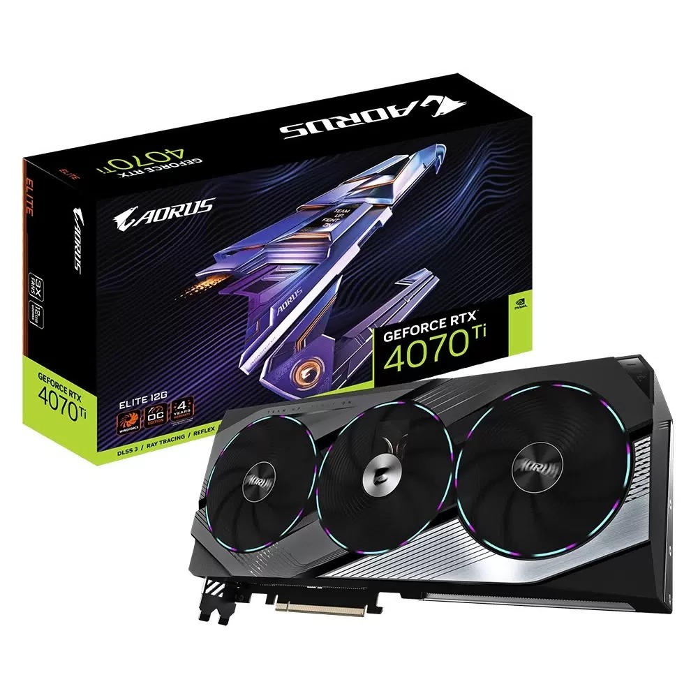 Видеокарта GIGABYTE NVIDIA GeForce RTX 4070 Ti ELITE (GV-N407TAORUS E-12GD), Черный, GeForce RTX 4070 Ti ELITE
Видеокарта GIGABYTE NVIDIA GeForce RTX 4070 Ti ELITE (GV-N407TAORUS E-12GD), Черный, GeForce RTX 4070 Ti ELITE