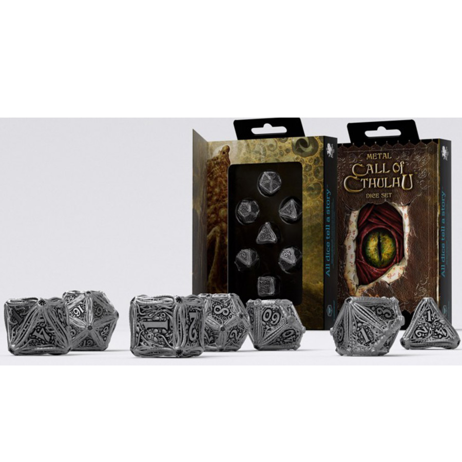 Набор кубиков Q-Workshop Call of Cthulhu: Metal для настольных ролевых игр, Белый;серебристый;серый, Metal
Набор кубиков Q-Workshop Call of Cthulhu: Metal для настольных ролевых игр, Белый;серебристый;серый, Metal