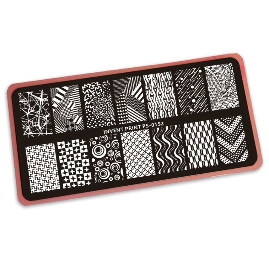 Пластина для стемпинга Invent Print Узоры PS-152, Серый
Пластина для стемпинга Invent Print Узоры PS-152, Серый