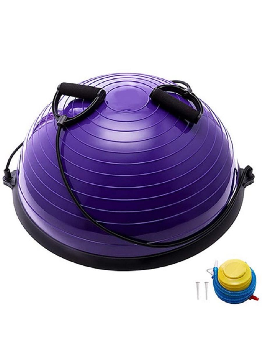 Полусфера BOSU Sportex BOSU055-19 гимнастическая 58см фиолетовая с эспандером и насосом, Фиолетовый
Полусфера BOSU Sportex BOSU055-19 гимнастическая 58см фиолетовая с эспандером и насосом, Фиолетовый