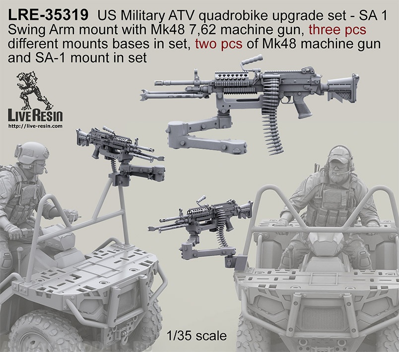 LRE35319 US Military ATV SA 1 Swing Arm mount Mk48 7,62 two pcs of Mk48 SA 1 mount in set
LRE35319 US Military ATV SA 1 Swing Arm mount Mk48 7,62 two pcs of Mk48 SA 1 mount in set