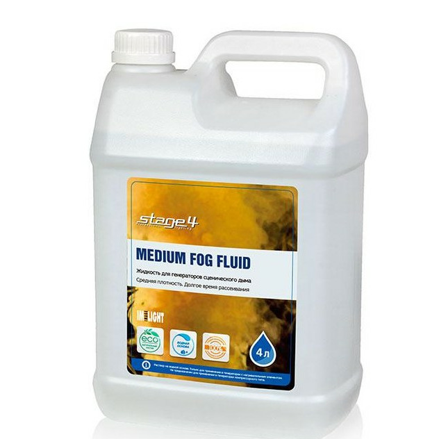 Аксессуар для генератора эффектов Stage4 MEDIUM FOG FLUID FLUID 4L, MEDIUM FOG FLUID FLUID 4L
Аксессуар для генератора эффектов Stage4 MEDIUM FOG FLUID FLUID 4L, MEDIUM FOG FLUID FLUID 4L