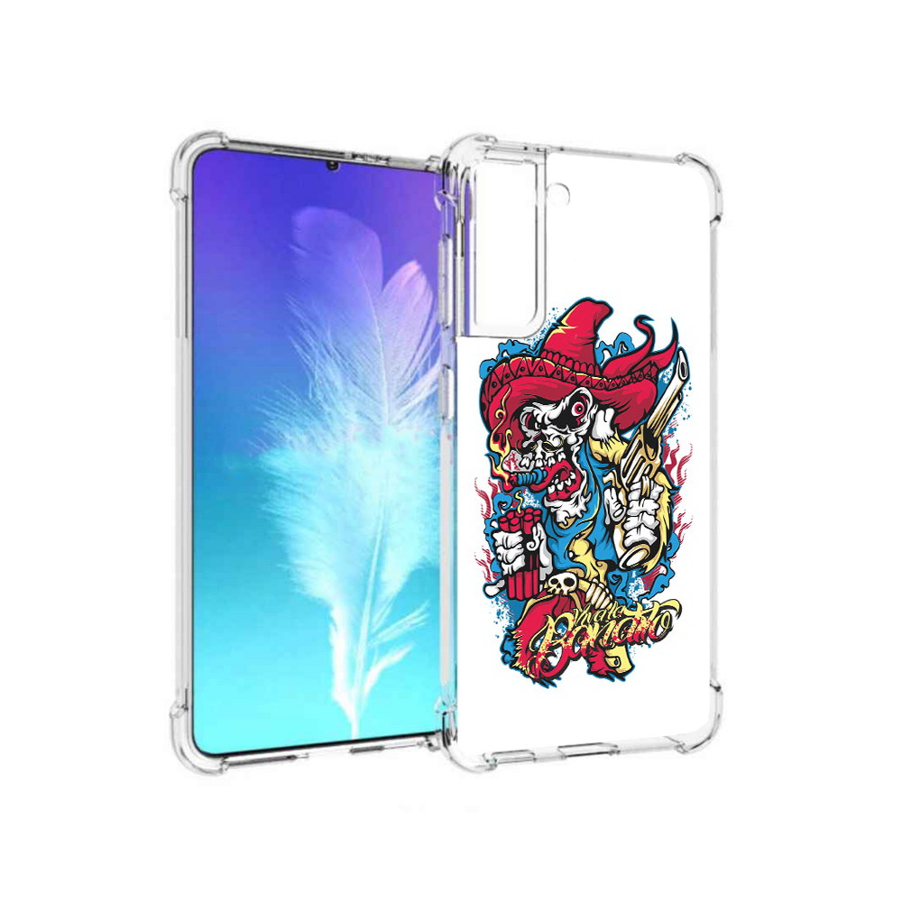 Чехол MyPads Tocco для Samsung Galaxy S21 нарисованный скелет с писталетом, Прозрачный, Tocco
Чехол MyPads Tocco для Samsung Galaxy S21 нарисованный скелет с писталетом, Прозрачный, Tocco