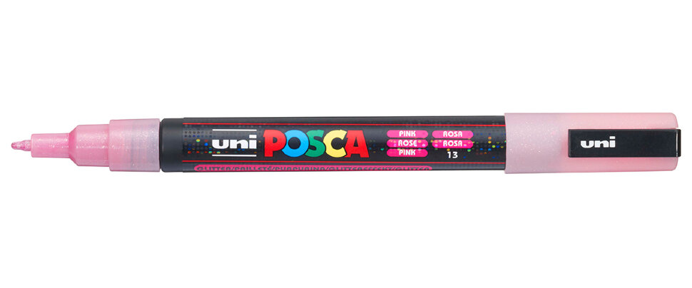 Маркер Uni POSCA PC-3ML 0,9-1,3мм овальный с блестками (розовый с блестками (pink) 13), PC-3ML
Маркер Uni POSCA PC-3ML 0,9-1,3мм овальный с блестками (розовый с блестками (pink) 13), PC-3ML