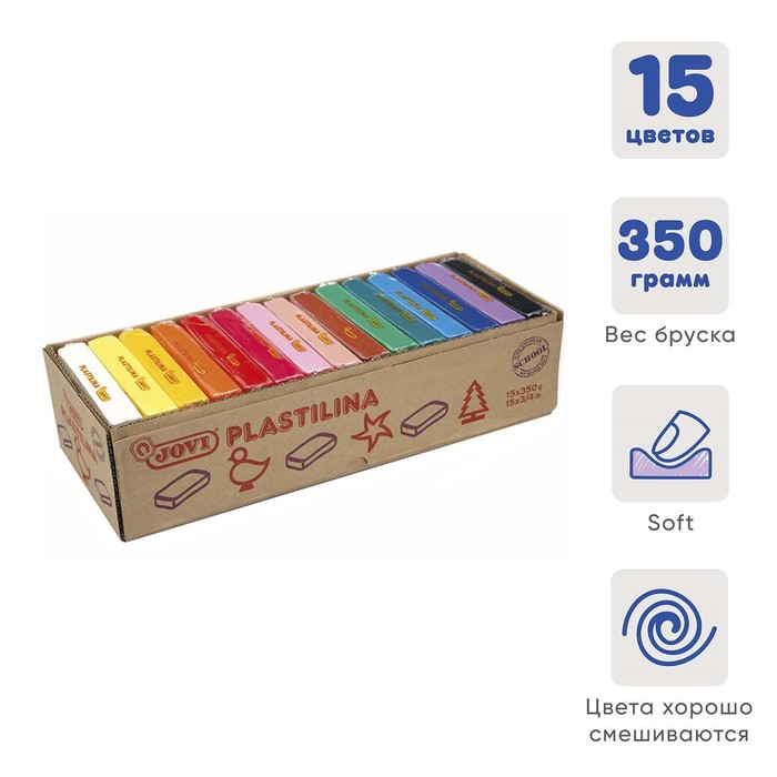 Пластилин 350 г, растительный, дисплей, для малышей, микс, цена за 1 шт. (15 шт), Разноцветный
Пластилин 350 г, растительный, дисплей, для малышей, микс, цена за 1 шт. (15 шт), Разноцветный
