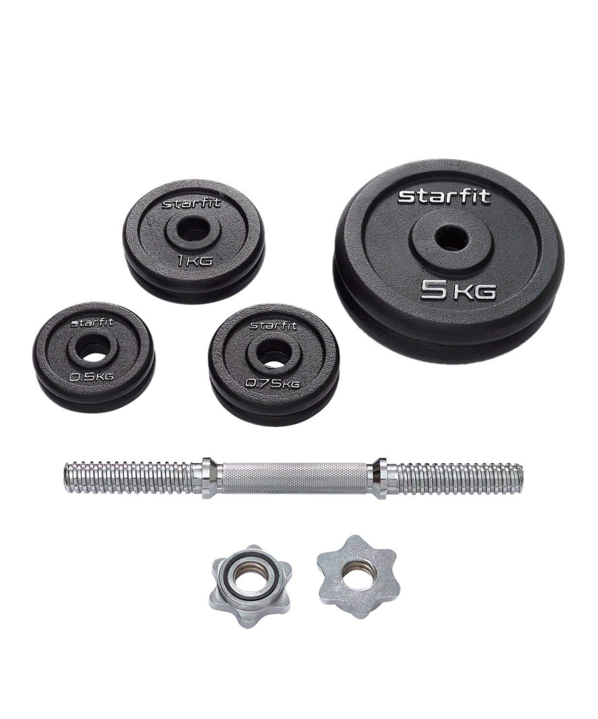 Гантель разборная чугунная в коробке Starfit Db-715, 16 кг, Черный;серебристый, Db-715
Гантель разборная чугунная в коробке Starfit Db-715, 16 кг, Черный;серебристый, Db-715