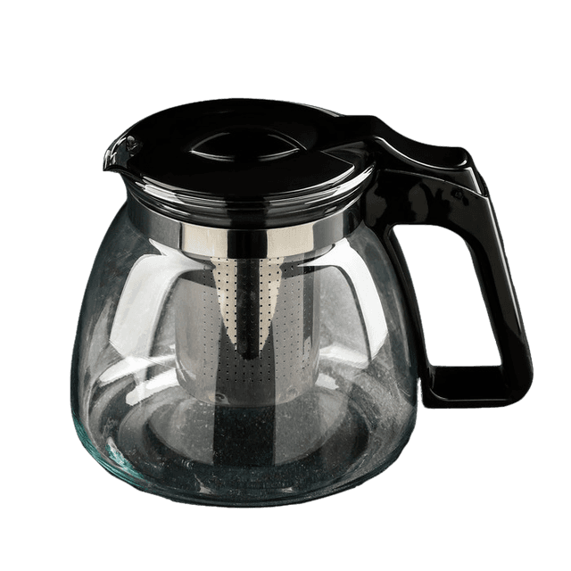 фото Чайник стеклянный заварочный доляна «иллюзия» 900 мл с металлическим ситом