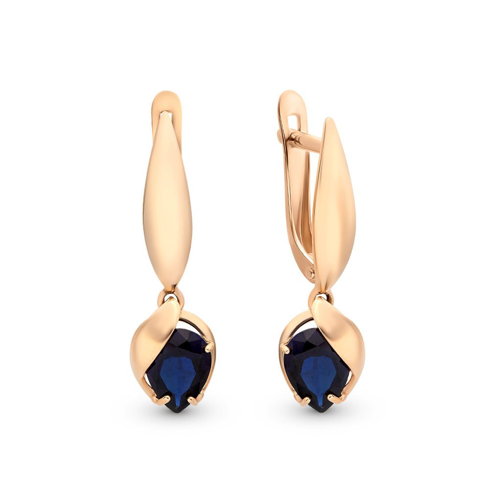 Серьги подвески из красного золота 585Gold 102004835, сапфир искусственный, 102004835
Серьги подвески из красного золота 585Gold 102004835, сапфир искусственный, 102004835