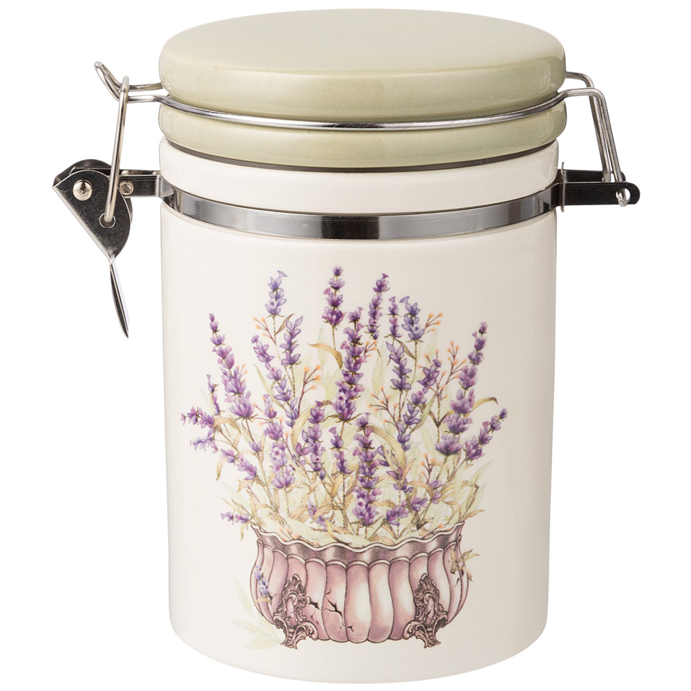 Набор из 2 штук Банка Agness Душа Прованса 9.5х9.5х15см 600мл керамика 358-2051_2, Бежевый