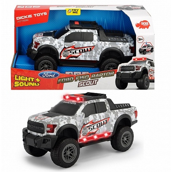 игрушка машинка Dickie Ford F150 Raptor Scout со световыми и звуковыми эффектами, 33 см, Серый
игрушка машинка Dickie Ford F150 Raptor Scout со световыми и звуковыми эффектами, 33 см, Серый
