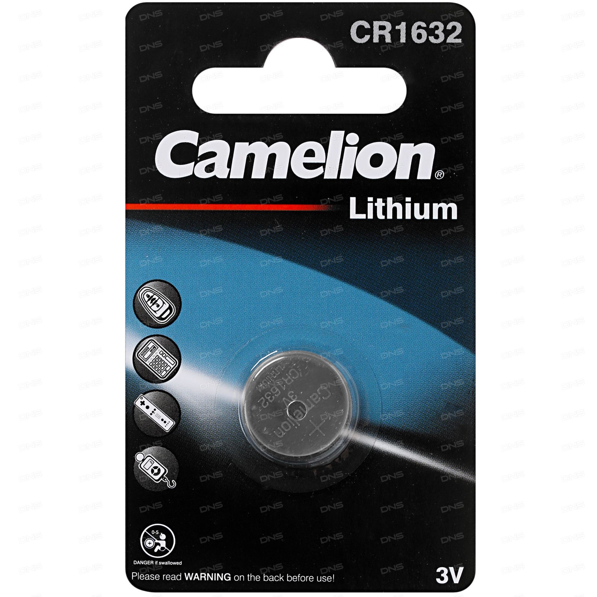 Батарейка литиевая дисковая специальная 3В 1шт Camelion Lithium CR1632-BP1, Lithium CR1632-BP1
Батарейка литиевая дисковая специальная 3В 1шт Camelion Lithium CR1632-BP1, Lithium CR1632-BP1