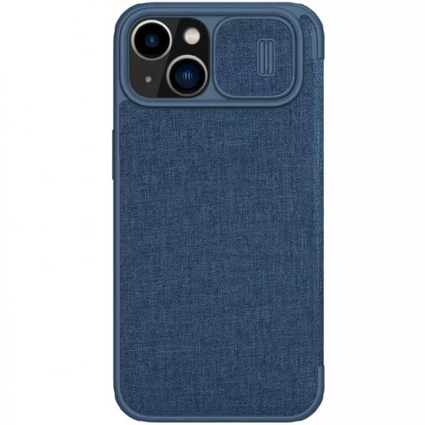 Чехол-книжка Nillkin Qin Cloth с защитой камеры и текстильным покрытием для iPhone 14, Синий
Чехол-книжка Nillkin Qin Cloth с защитой камеры и текстильным покрытием для iPhone 14, Синий