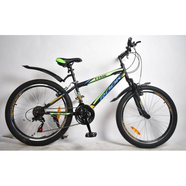 фото Велосипед 24 rook ms241 (21-ск.) черный/желтый (рама 13)