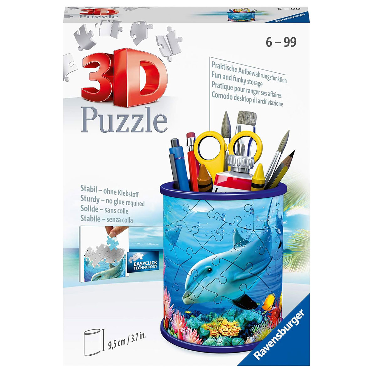 Пазл 3D Ravensburger Подставка для карандашей и ручек - Подводный мир, 54 детали, Подставка для карандашей и ручек - Подводный мир
Пазл 3D Ravensburger Подставка для карандашей и ручек - Подводный мир, 54 детали, Подставка для карандашей и ручек - Подводный мир