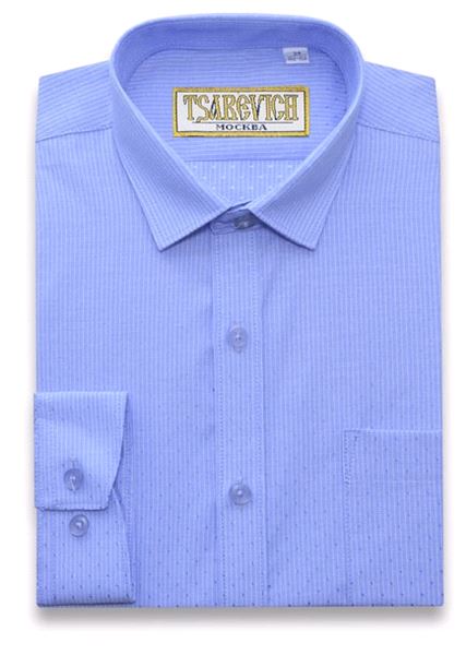Рубашка детская Tsarevich Bristol 16, цвет голубой, размер 122, Bristol 16