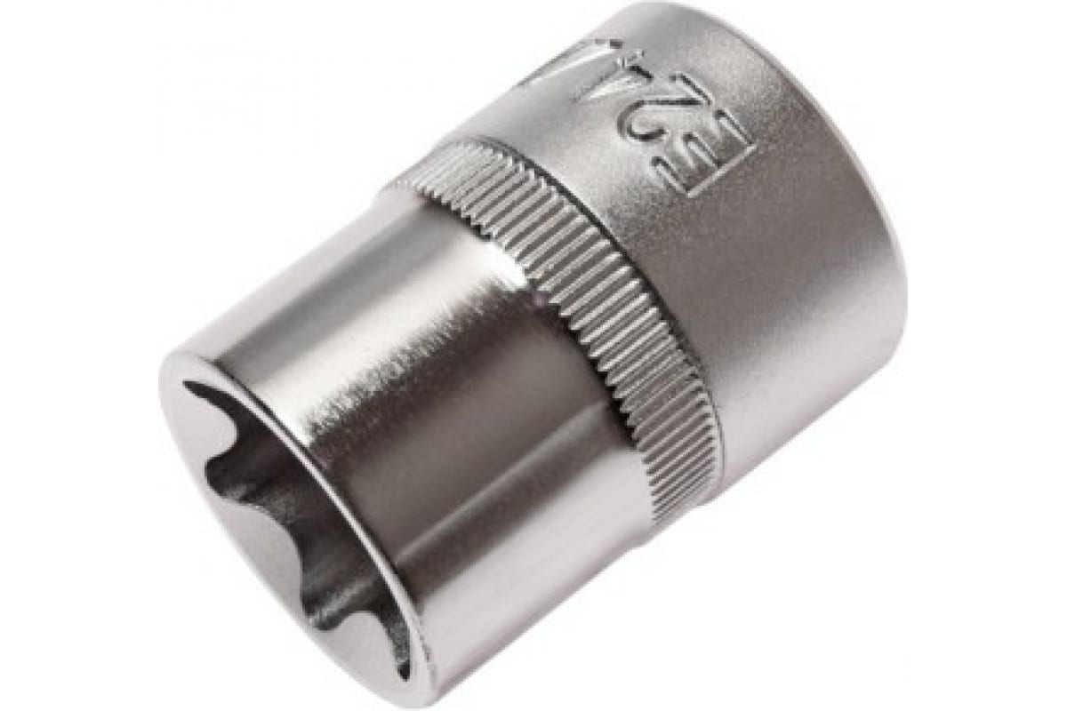 Головка торцевая 1/2 TORX E24х38мм JTC 
Головка торцевая 1/2 TORX E24х38мм JTC