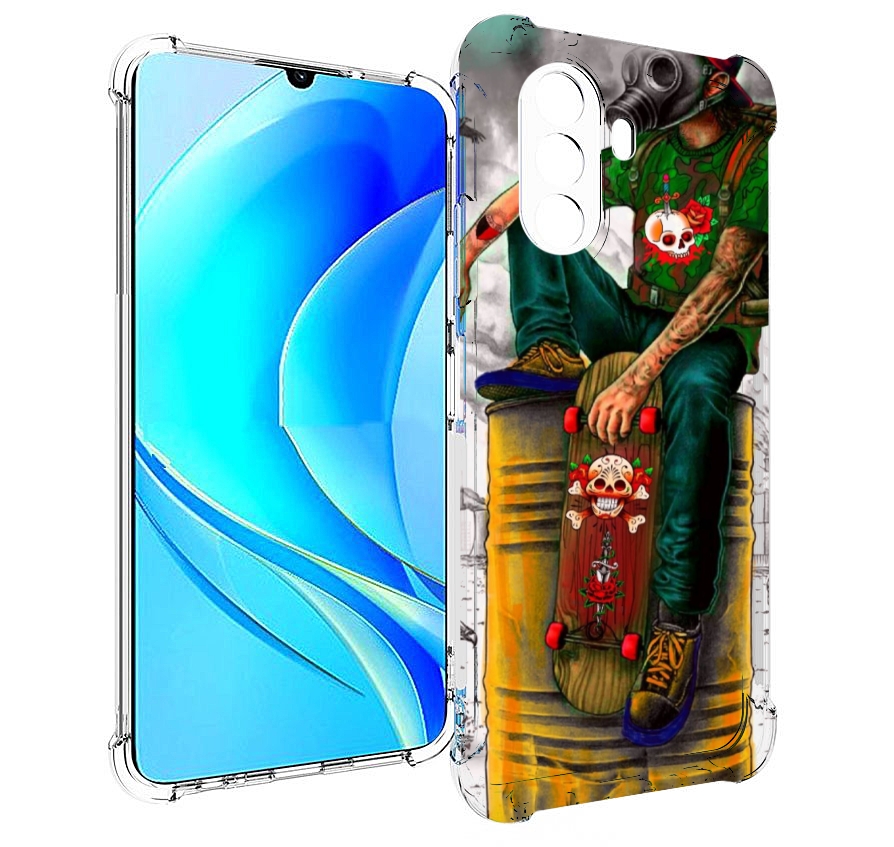 Чехол MyPads скейтер в противогазе для Huawei Nova Y70 / Nova Y70 Plus (MGA-LX9N), Прозрачный, Tocco
Чехол MyPads скейтер в противогазе для Huawei Nova Y70 / Nova Y70 Plus (MGA-LX9N), Прозрачный, Tocco