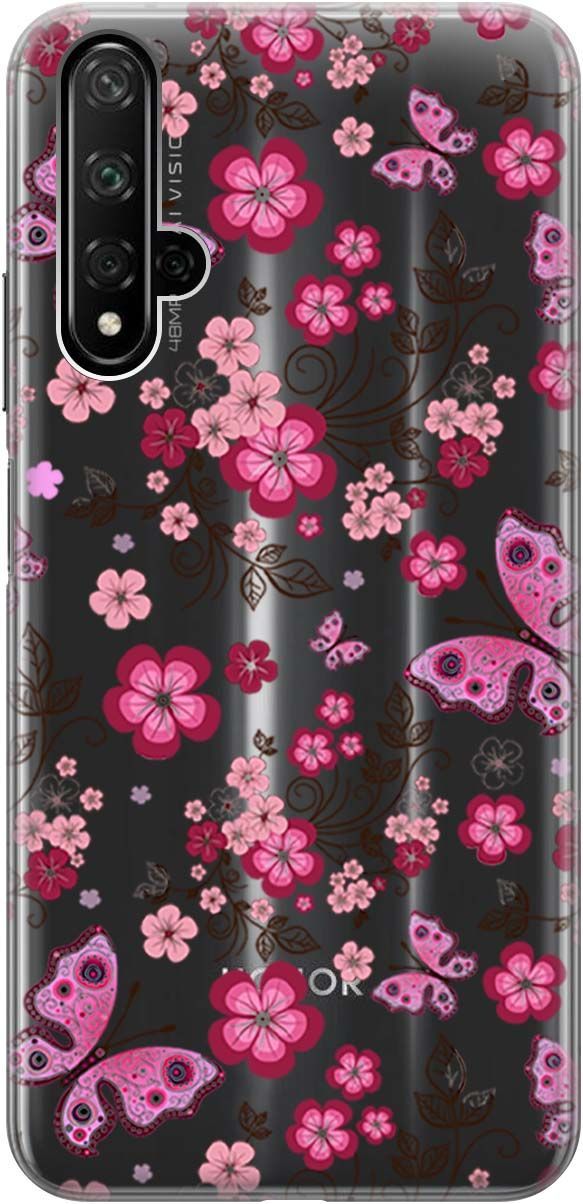 Чехол на Honor 20/Huawei Nova 5T "Butterflies and Flowers" прозрачный, Прозрачный;розовый, 0
Чехол на Honor 20/Huawei Nova 5T "Butterflies and Flowers" прозрачный, Прозрачный;розовый, 0