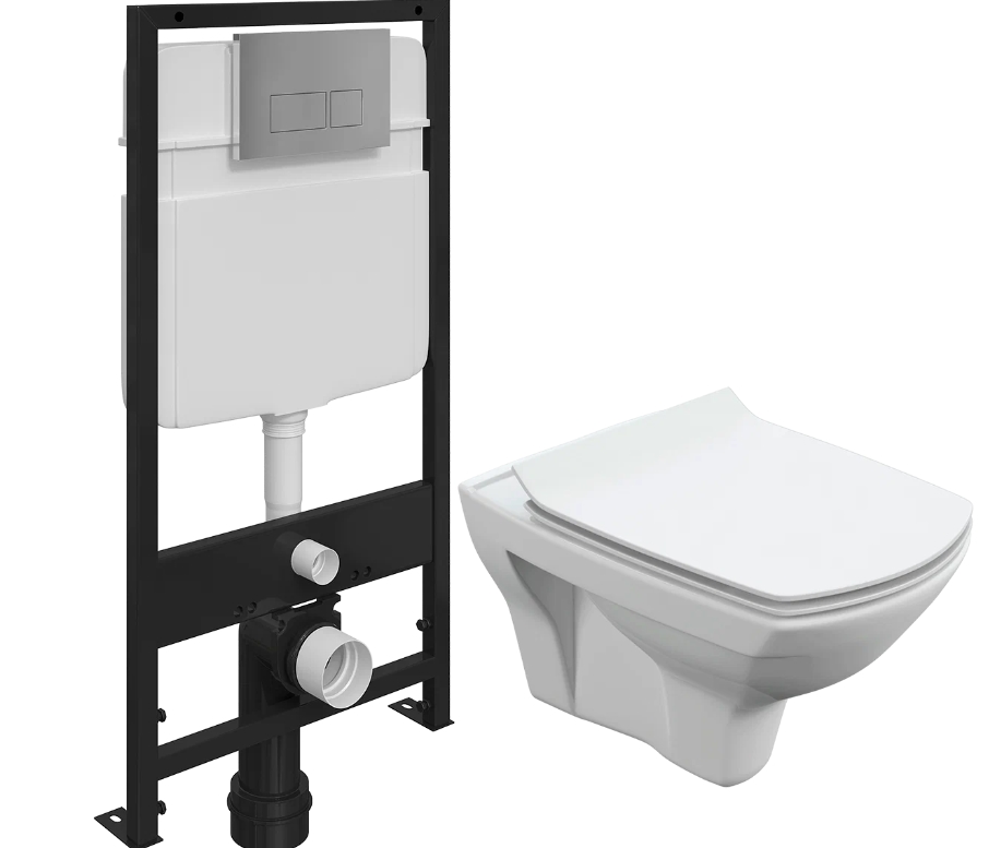 Комплект Унитаз подвесной Cersanit Carina XL Clean On DPL EO slim безободковый, с микролиф, Белый, Carina XL Clean On DPL EO slim кнопка смыва 0041 хром
Комплект Унитаз подвесной Cersanit Carina XL Clean On DPL EO slim безободковый, с микролиф, Белый, Carina XL Clean On DPL EO slim кнопка смыва 0041 хром