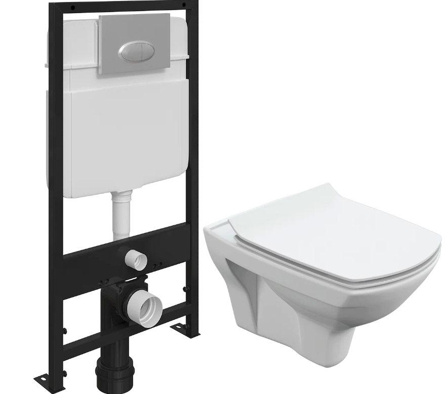 Комплект Унитаз подвесной Cersanit Carina XL Clean On DPL EO slim безободковый, с микролиф, Белый, Carina XL Clean On DPL EO slim кнопка смыва 0050 хром матовый
Комплект Унитаз подвесной Cersanit Carina XL Clean On DPL EO slim безободковый, с микролиф, Белый, Carina XL Clean On DPL EO slim кнопка смыва 0050 хром матовый