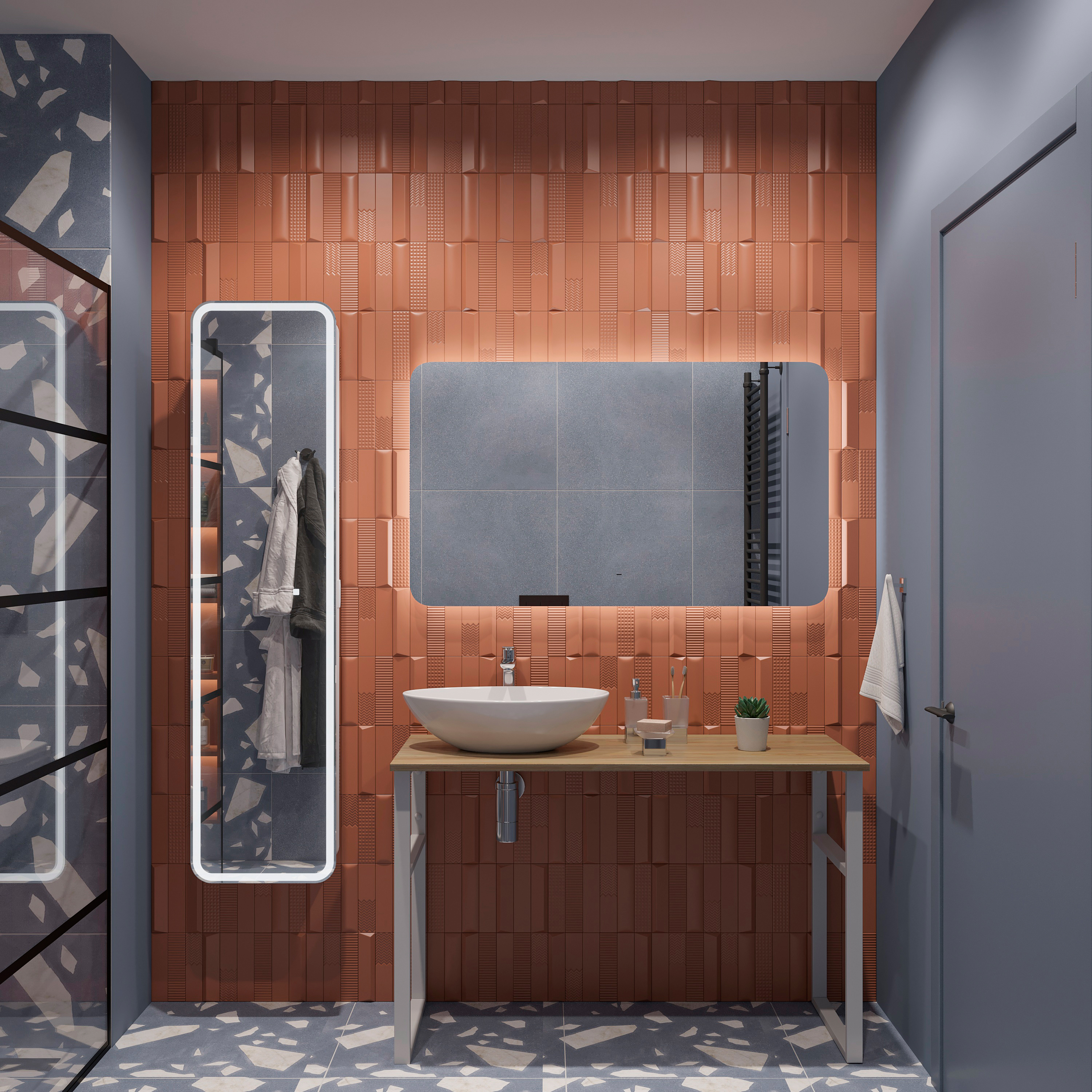 фото Мебель для ванной diwo элиста 120 светлое дерево, с раковиной moduo 55 leaf