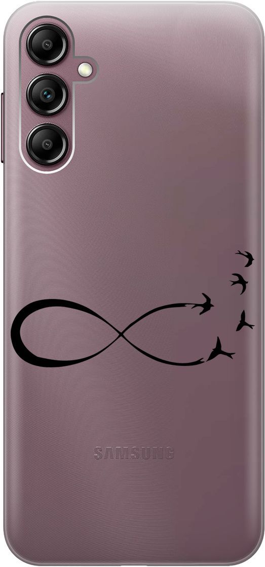 Силиконовый чехол на Samsung Galaxy A14 "Infinity" прозрачный, Прозрачный;черный, 158808
Силиконовый чехол на Samsung Galaxy A14 "Infinity" прозрачный, Прозрачный;черный, 158808