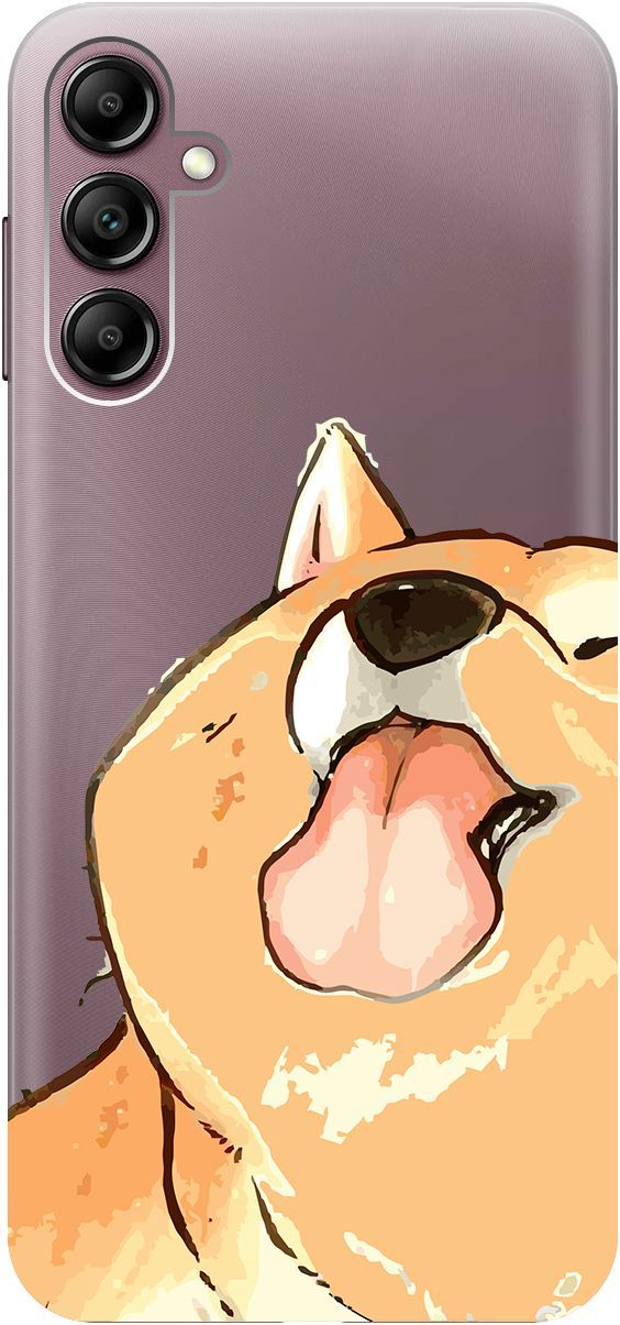 Силиконовый чехол на Samsung Galaxy A14 "Shiba" прозрачный, Прозрачный;бежевый, 158808 
Силиконовый чехол на Samsung Galaxy A14 "Shiba" прозрачный, Прозрачный;бежевый, 158808