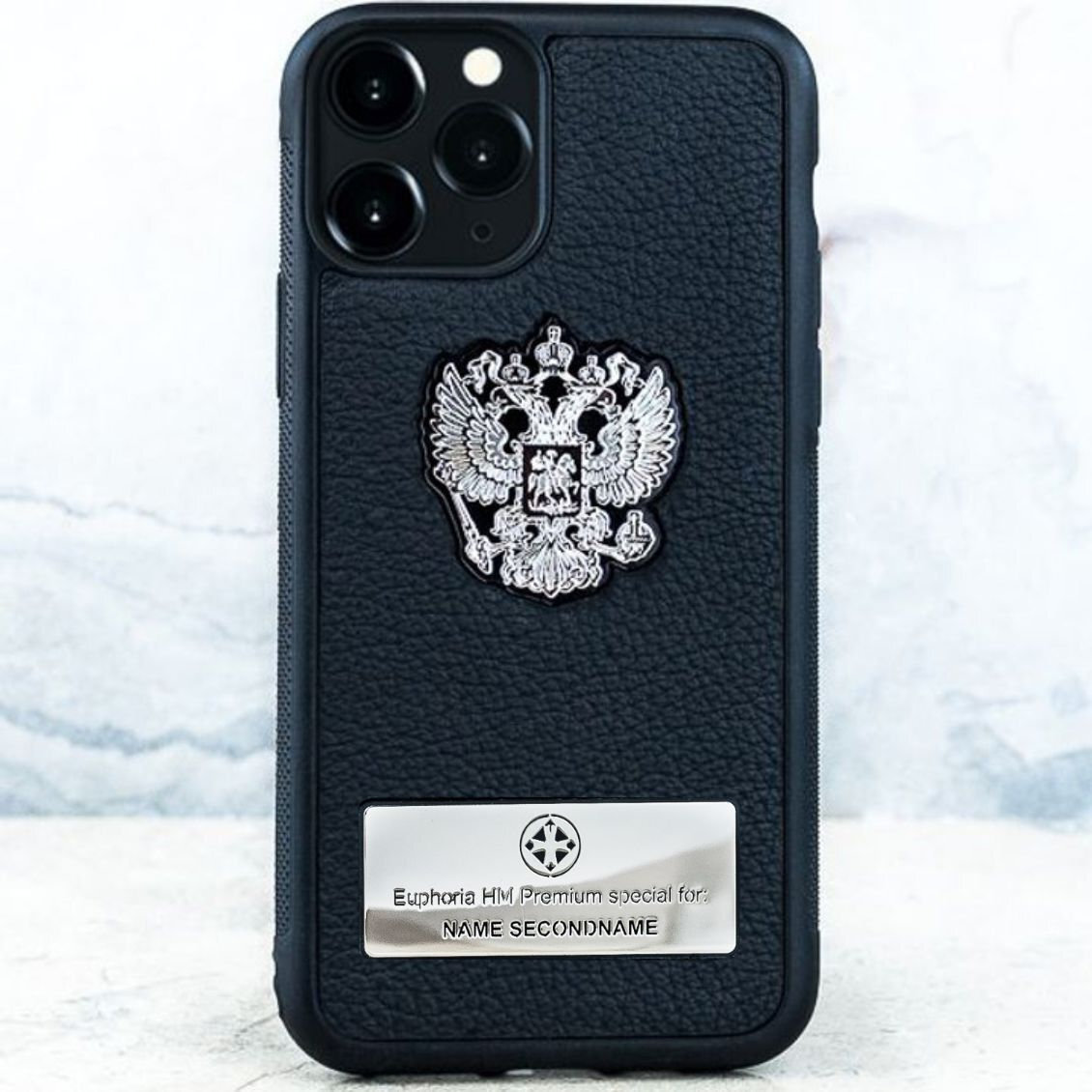 Именной чехол с Гербом РФ Euphoria Premium Black для iPhone 13 mini, Именной чехол с Гербом РФ Euphoria Premium Black (Деревянный подарочный футляр (+ 8000 р.)
Именной чехол с Гербом РФ Euphoria Premium Black для iPhone 13 mini, Именной чехол с Гербом РФ Euphoria Premium Black (Деревянный подарочный футляр (+ 8000 р.)