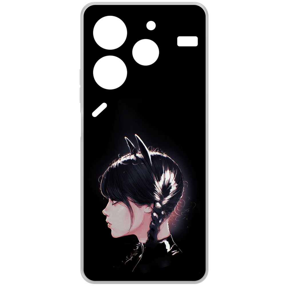 Чехол-накладка Krutoff Clear Case Уэнсдей Аддамс - Кошка Уэнсдей для Tecno Pova 6 Neo, Прозрачный
Чехол-накладка Krutoff Clear Case Уэнсдей Аддамс - Кошка Уэнсдей для Tecno Pova 6 Neo, Прозрачный