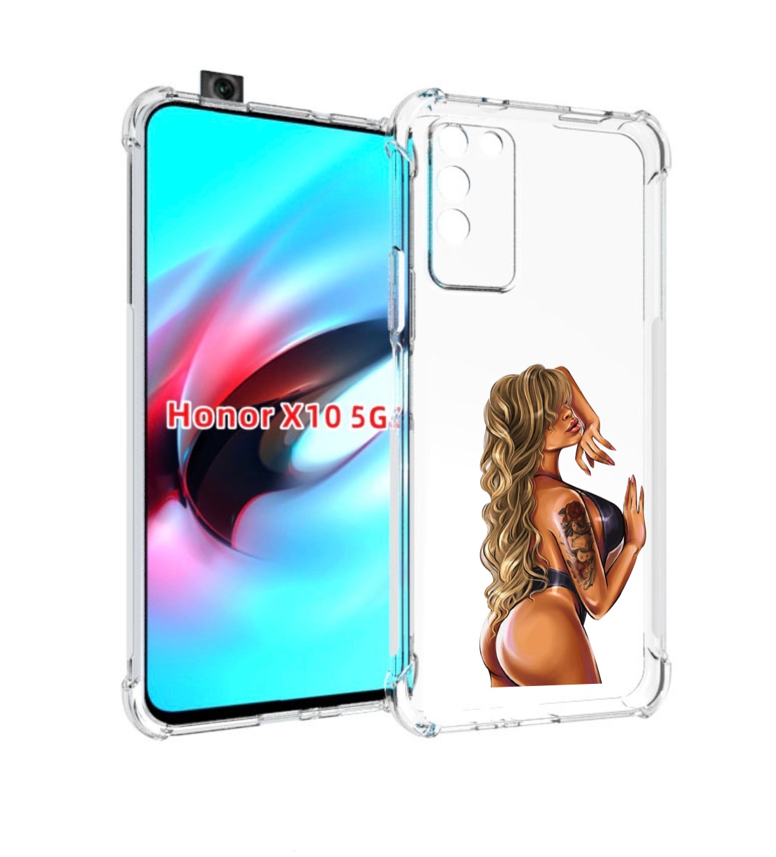 Чехол MyPads девушка-в-черном-кожаном-купальнике женский для Honor X10, Прозрачный, Tocco
Чехол MyPads девушка-в-черном-кожаном-купальнике женский для Honor X10, Прозрачный, Tocco