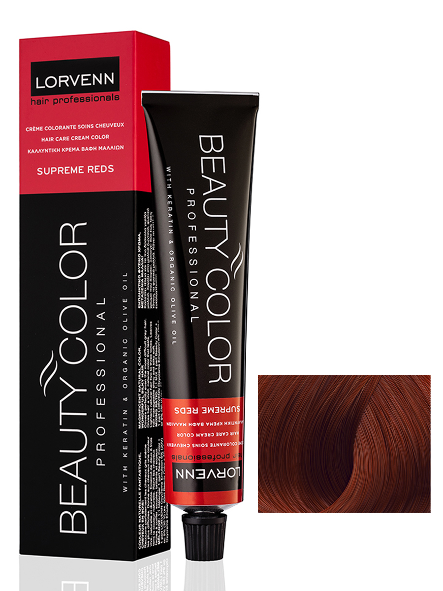 Крем-краска LORVENN HAIR PROFESSIONALS BEAUTY COLOR SUPREME REDS 6.64 красно-медный 70 мл
Крем-краска LORVENN HAIR PROFESSIONALS BEAUTY COLOR SUPREME REDS 6.64 красно-медный 70 мл