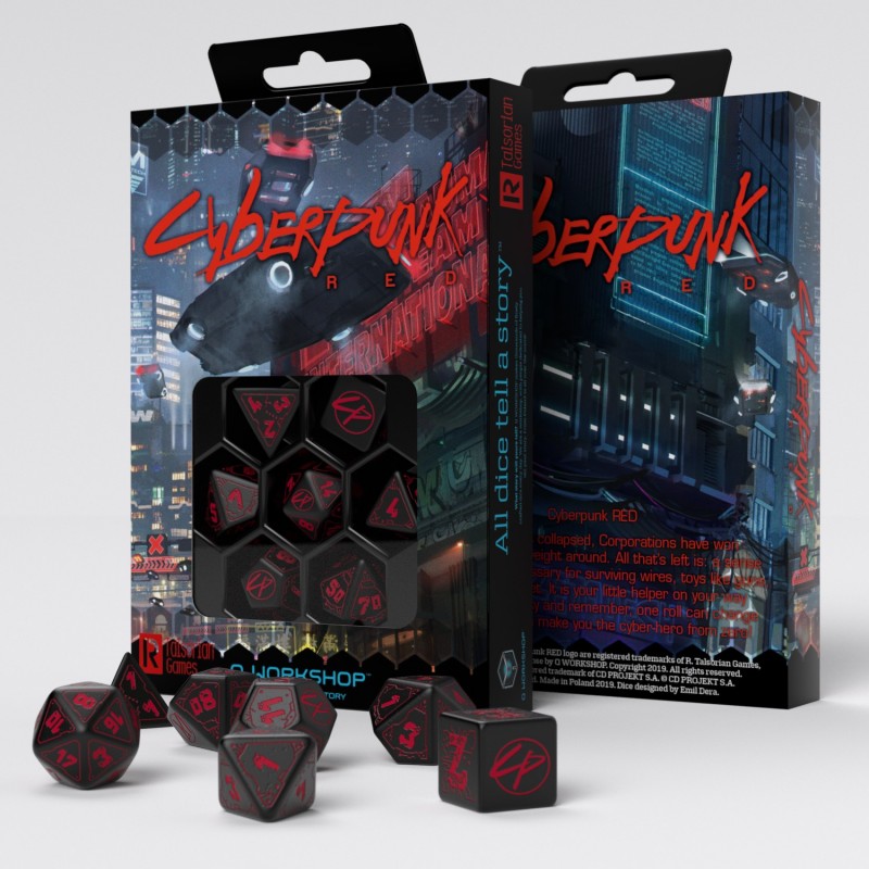 Набор кубиков для игр Q-Workshop Cyberpunk Red Dice Set: Blood over Chrome, Черный;бордовый, Blood over Chrome
Набор кубиков для игр Q-Workshop Cyberpunk Red Dice Set: Blood over Chrome, Черный;бордовый, Blood over Chrome