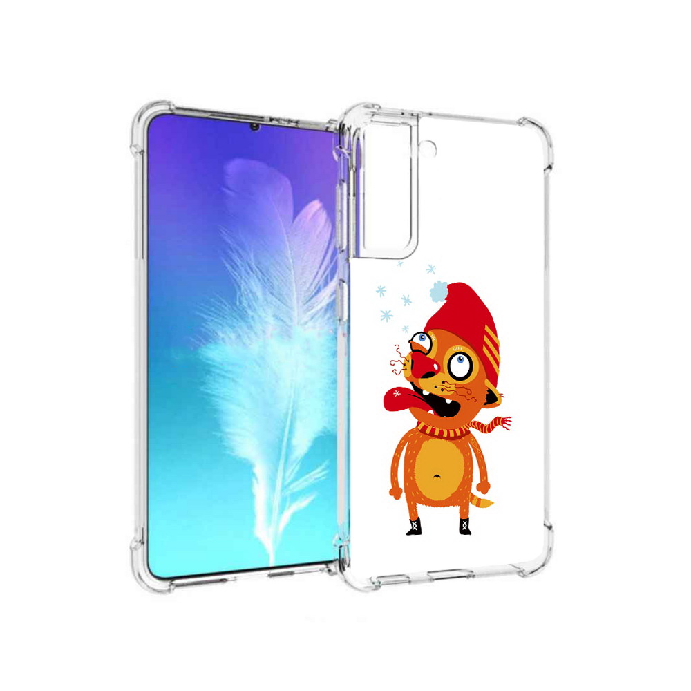 Чехол MyPads Tocco для Samsung Galaxy S21 Зимний кот (PT157088.510.88), Прозрачный, Tocco 
Чехол MyPads Tocco для Samsung Galaxy S21 Зимний кот (PT157088.510.88), Прозрачный, Tocco