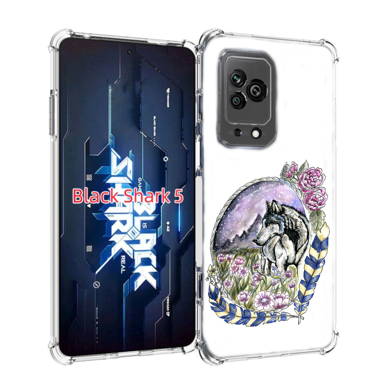 Чехол MyPads нарисованный волк в цветах с перьями для Xiaomi Black Shark 5, Прозрачный, Tocco
Чехол MyPads нарисованный волк в цветах с перьями для Xiaomi Black Shark 5, Прозрачный, Tocco
