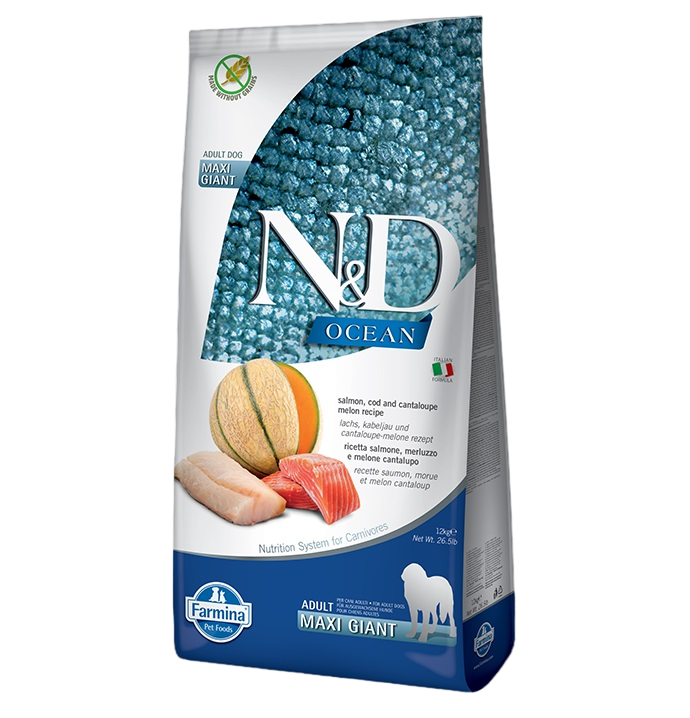 Сухой корм для собак Farmina DOG N&D OCEAN ADULT с лососем, треской и дыней, 12кг
Сухой корм для собак Farmina DOG N&D OCEAN ADULT с лососем, треской и дыней, 12кг
