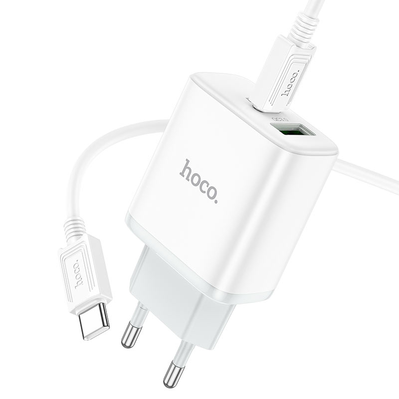Сетевое зарядное устройство Hoco C105A Stage + кабель Type-C, 3 А, 1 м, белый, C105A Stage
Сетевое зарядное устройство Hoco C105A Stage + кабель Type-C, 3 А, 1 м, белый, C105A Stage