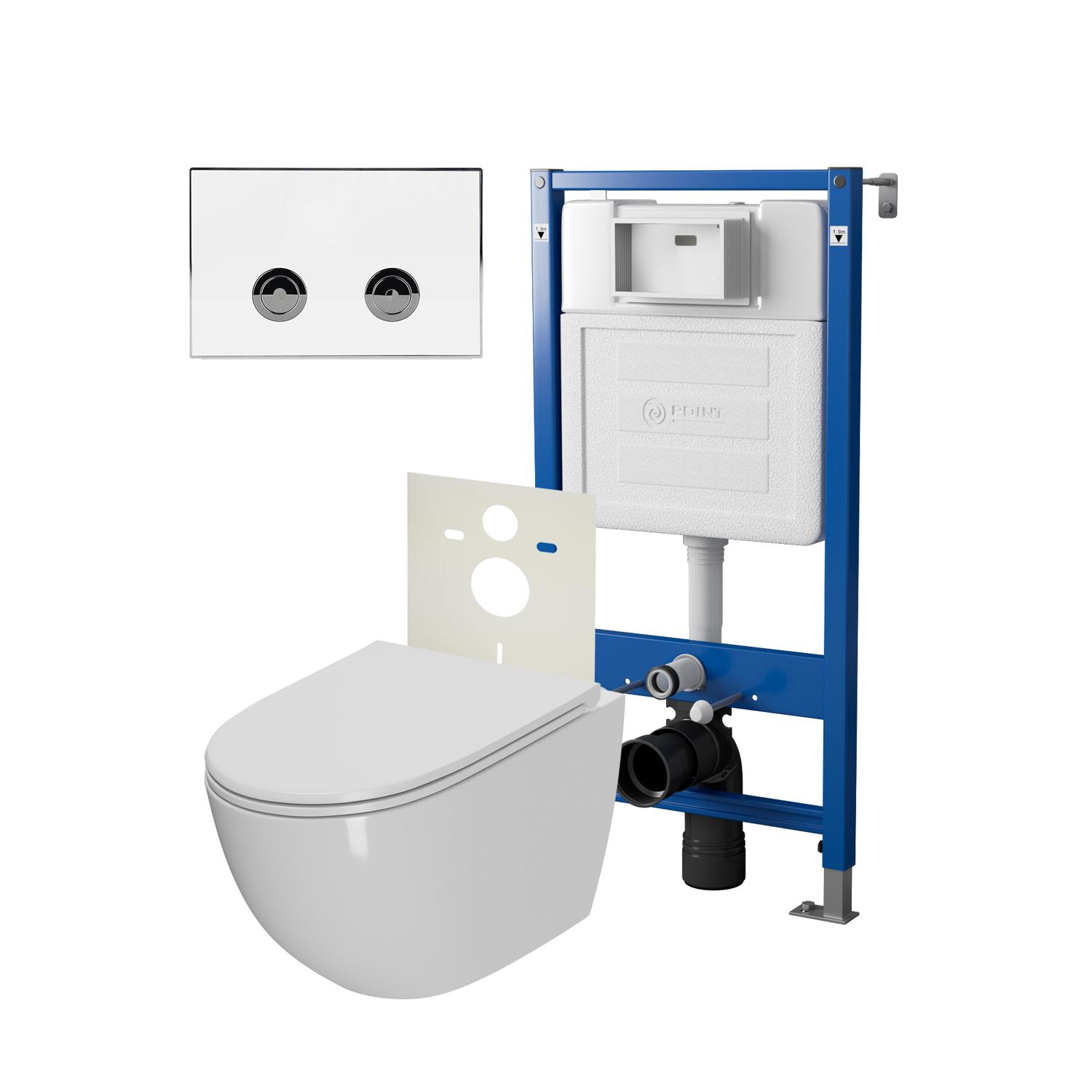 Сет: Система инсталляции Point PN45121 + Клавиша PN44071WC + Унитаз PN41041, PN48181WC
Сет: Система инсталляции Point PN45121 + Клавиша PN44071WC + Унитаз PN41041, PN48181WC