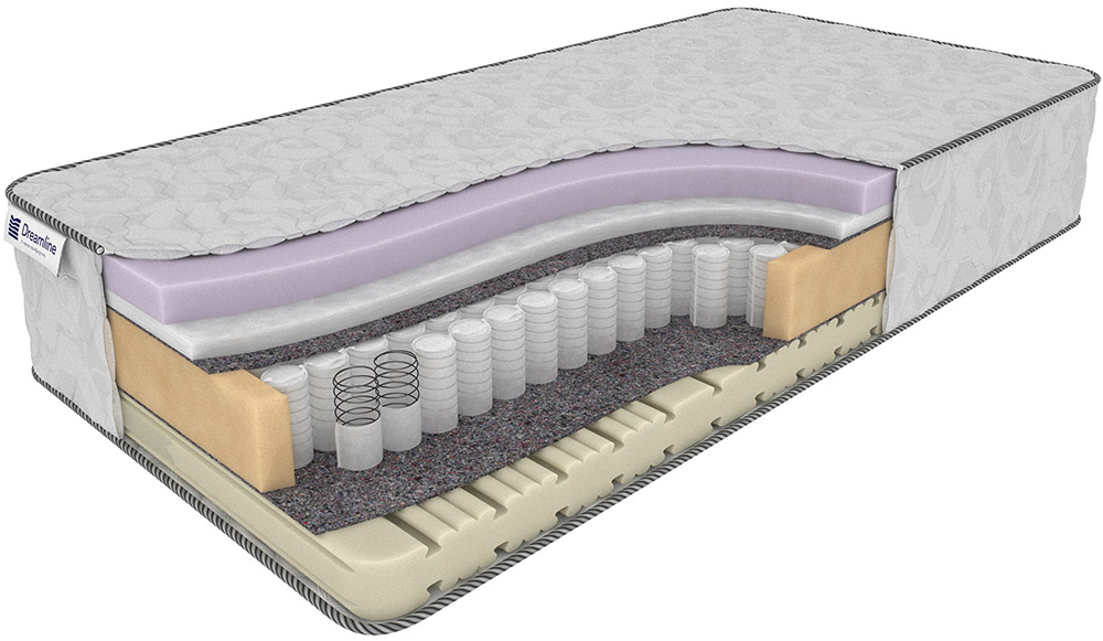 Матрас Dreamline Sky-High Middle/Soft S1000 95х186, Белый, Sky-High Middle/Soft S1000 
Матрас Dreamline Sky-High Middle/Soft S1000 95х186, Белый, Sky-High Middle/Soft S1000