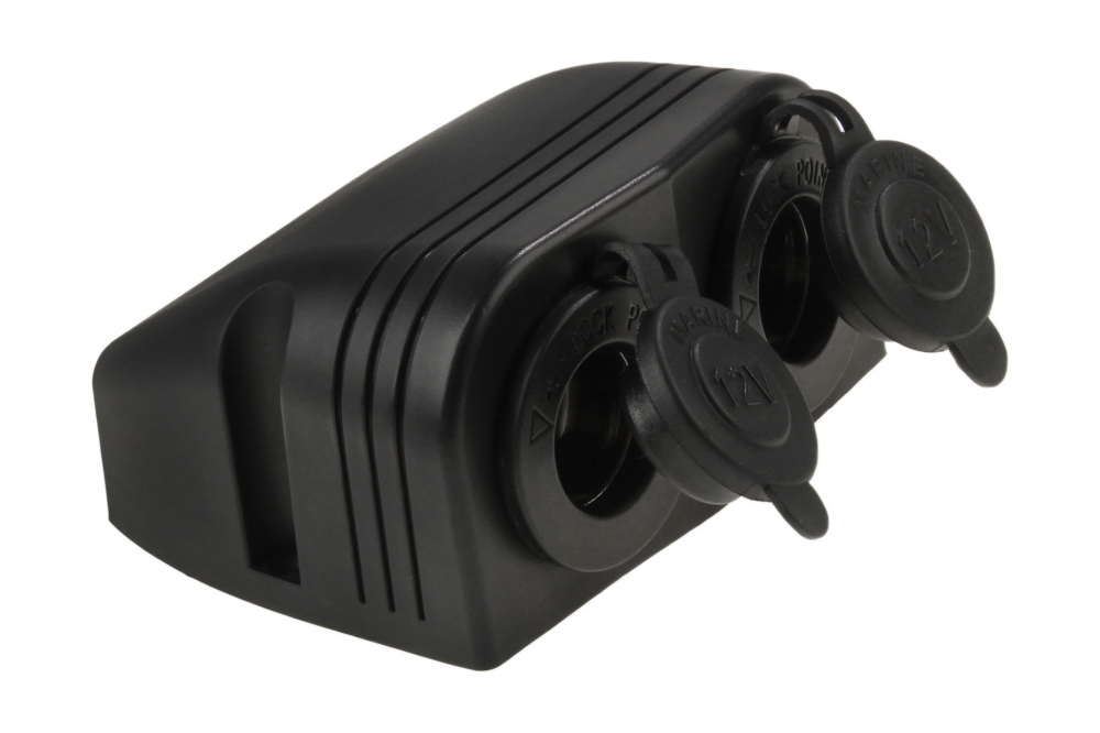 фото Разъем прикуривателя двойной для крепления на приборной панели aes.co