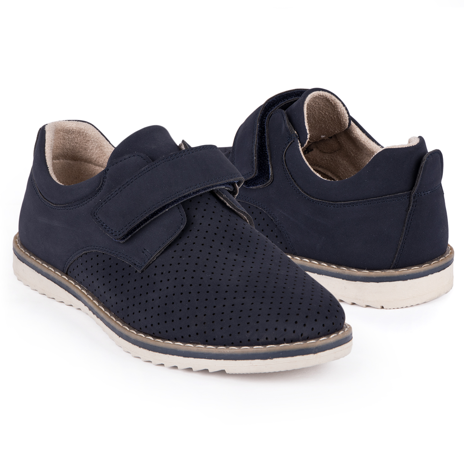 фото Полуботинки для детей kidix mufw21-49 navy синий 35