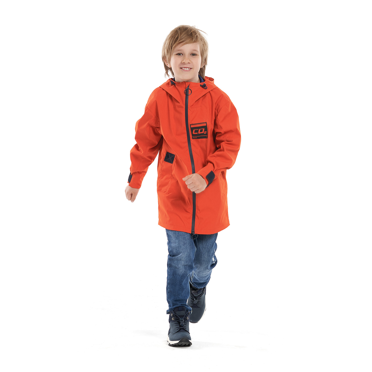 фото Куртка ветровка для детей олдос ocss21jk1t013 оранжевый 128 oldos