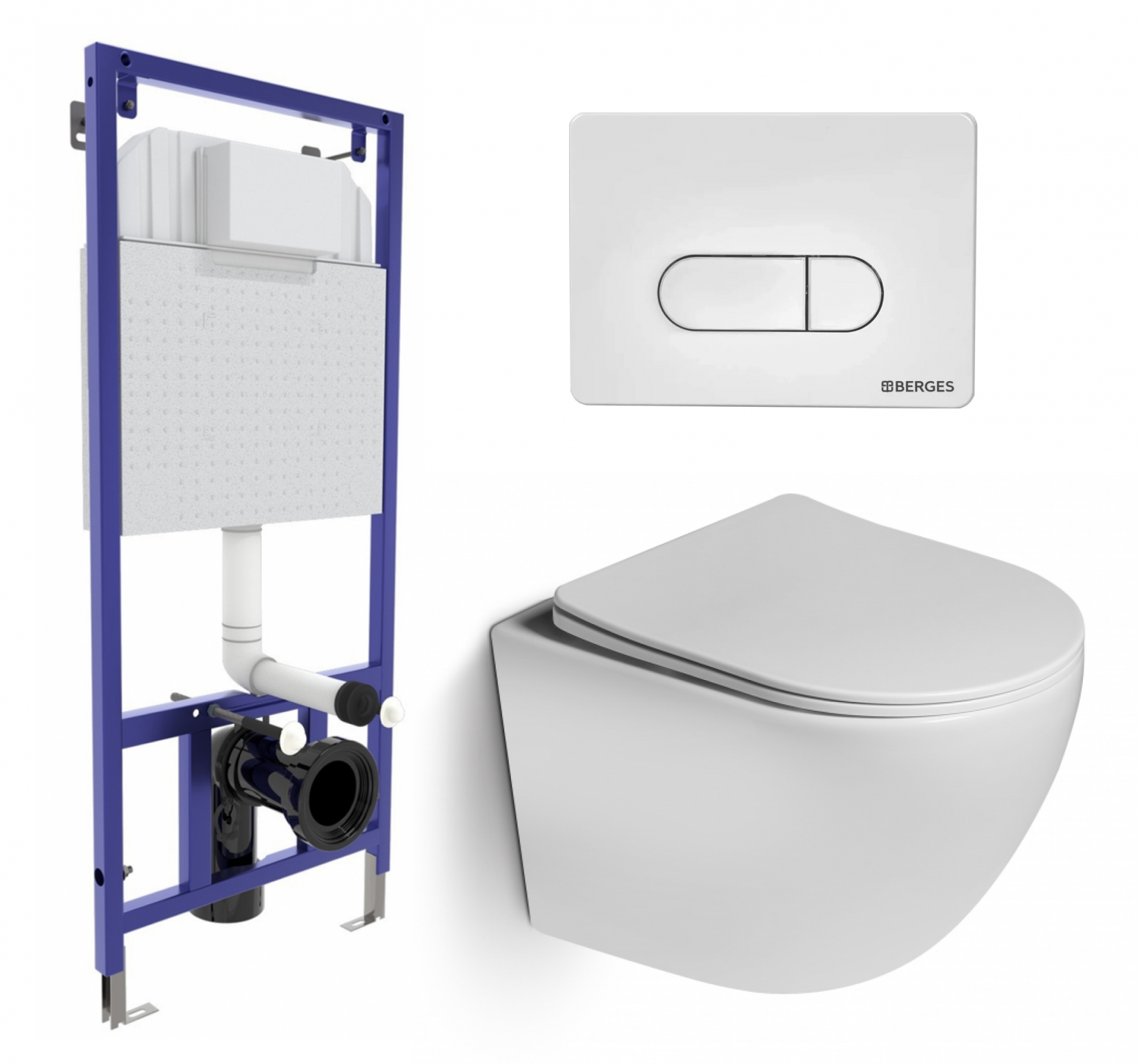 Комплект: инсталляция Berges Wasserhaus Novum + унитаз SantiLine SL-5005 + кнопка белая
Комплект: инсталляция Berges Wasserhaus Novum + унитаз SantiLine SL-5005 + кнопка белая