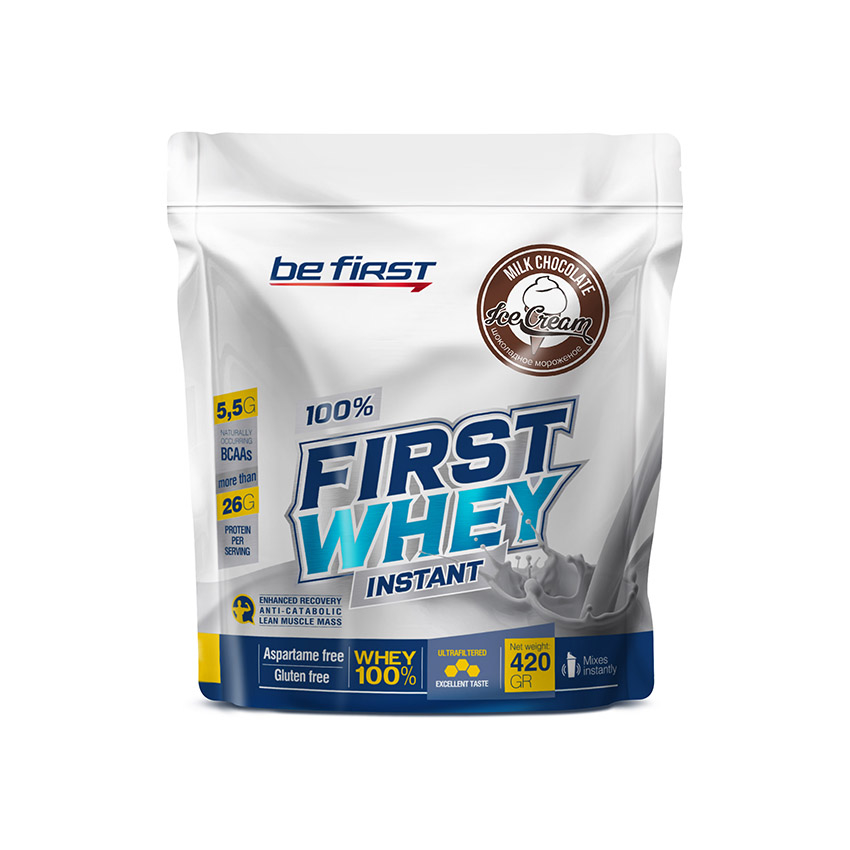 фото Протеин be first whey instant, 420 г, milk chocolate ice-cream